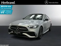 Metalliclack hightechsilber Gebraucht 2024 Mercedes C200 AMG Kombi | 42.250 € (Fairer Preis)