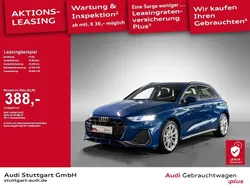 Ascariblau metallic Gebraucht 2024 Audi A3 Sportback S-Line Limousine | 34.940 € (Guter Preis)