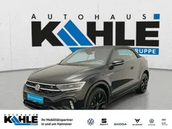 Deep black perleffekt schwarz Gebraucht 2022 VW T-Roc Cabriolet R-line Cabrio | 28.990 € (Fairer Preis)