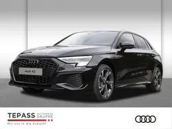 Schwarz Gebraucht 2024 Audi A3 Sportback S-Line Limousine | 43.880 € (Teuer)