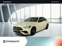 Unilack polarweiß Gebraucht 2024 Mercedes C200 AMG Limousine | 39.980 € (Fairer Preis)