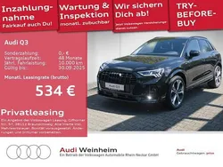Mythosschwarz metallic Gebraucht 2024 Audi Q3 S-Line SUV | 41.999 € (Etwas zu teuer)