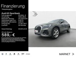 Chronosgrau metallic Gebraucht 2020 Audi Q3 Sportback Design SUV | 35.890 € (Teuer)