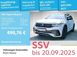 Oryxweiß perlmutteffekt Gebraucht 2025 VW Tiguan Allspace R-line SUV | 48.990 € (Etwas zu teuer)