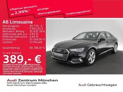 Mythosschwarz metallic Gebraucht 2023 Audi A6 Sport Limousine | 39.779 € (Guter Preis)