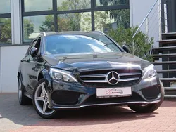 Schwarz Gebraucht 2017 Mercedes C180 AMG line Kombi | 15.900 € (Fairer Preis)