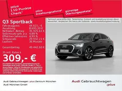 Schwarz Gebraucht 2024 Audi Q3 Sportback S-Line SUV | 44.621 € (Fairer Preis)