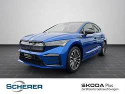 Raceblau metallic (metallic) Gebraucht 2022 Skoda Enyaq iV RS SUV | 38.280 € (Guter Preis)