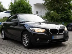 Schwarz Gebraucht 2016 BMW 218 Cabrio | 16.200 € (Fairer Preis)