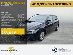 Schwarz Gebraucht 2020 VW Golf VII Pro Limousine | 20.230 € (Fairer Preis)