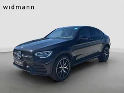 Metalliclack obsidianschwarz Gebraucht 2022 Mercedes GLC300 AMG Coupé | 50.850 € (Etwas zu teuer)