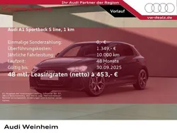 Schwarz Neu 2025 Audi A1 Sportback S-Line Kleinwagen | 38.951 € (Teuer)
