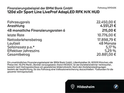 Sunset orange Gebraucht 2021 BMW 120 Sport Line Kleinwagen | 22.450 € (Fairer Preis)