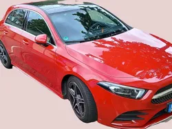Rot Gebraucht 2019 Mercedes A180 AMG line Limousine | 21.925 € (Superpreis)