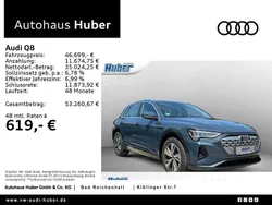Blau Gebraucht 2023 Audi Q8 e-tron Advanced Plus SUV | 46.699 € (Superpreis)