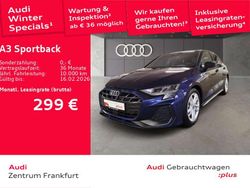 Blau Gebraucht 2025 Audi A3 S-Line Limousine | 33.510 € (Superpreis)