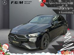 Obsidianschwarz metallic Gebraucht 2024 Mercedes C220 AMG line Kombi | 42.470 € (Teuer)