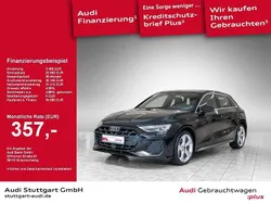 Schwarz Gebraucht 2024 Audi A3 Sportback S-Line Limousine | 34.680 € (Superpreis)