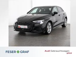 Mythosschwarz metallic Gebraucht 2022 Audi A3 Sportback e-tron Ambiente Limousine | 29.444 € (Etwas zu teuer)