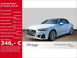 Weiss Gebraucht 2024 Audi A5 Cabriolet S-Line Cabrio | 55.900 € (Teuer)