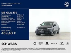 Kosmosschwarz metallic Gebraucht 2024 Mercedes GLA200 AMG line SUV | 37.310 € (Guter Preis)