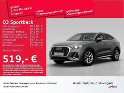 Chronosgrau metallic Gebraucht 2024 Audi Q3 Sportback S-Line SUV | 40.888 € (Fairer Preis)