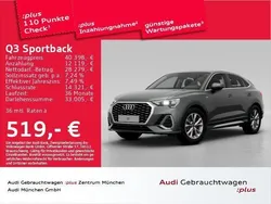 Chronosgrau metallic Gebraucht 2024 Audi Q3 Sportback S-Line SUV | 40.888 € (Guter Preis)