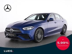 Metalliclack spektralblau Gebraucht 2024 Mercedes C220 AMG Limousine | 40.945 € (Fairer Preis)