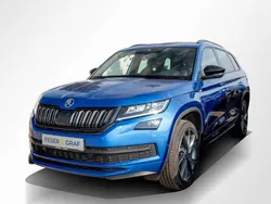 Raceblau metallic Gebraucht 2021 Skoda Kodiaq SportLine SUV | 33.960 € (Fairer Preis)