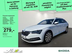 Moon weiss metallic Gebraucht 2022 Skoda Superb Ambition Kombi | 29.390 € (Fairer Preis)