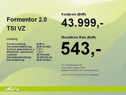 Blau Neu 2025 Cupra Formentor VZ SUV | 43.999 € (Fairer Preis)