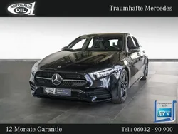 Schwarz (kosmosschwarz metalliclack) Gebraucht 2021 Mercedes A200 AMG line Limousine | 25.850 € (Fairer Preis)