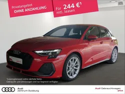 Rot Gebraucht 2024 Audi A3 Sportback S-Line Limousine | 32.750 € (Superpreis)