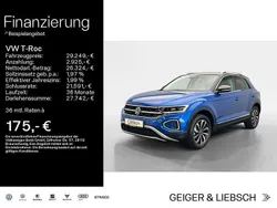 Ravennablau metallic/schwarz Gebraucht 2024 VW T-Roc Style SUV | 29.249 € (Guter Preis)