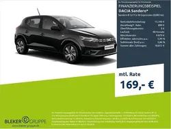 Schwarz Neu 2025 Dacia Sandero Expression Kleinwagen | 15.890 € (Guter Preis)