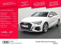 Ibisweiss Gebraucht 2022 Audi A3 Sportback e-tron S-Line Limousine | 26.488 € (Fairer Preis)