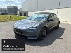 Silber Gebraucht 2021 Tesla Model 3 Performance Limousine | 31.400 € (Fairer Preis)