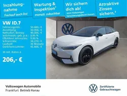 Gletscherweiß metallic/schwarz Gebraucht 2024 VW ID.7 GTX Limousine | 50.480 € (Fairer Preis)
