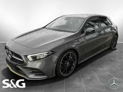 Metalliclack mountaingrau Gebraucht 2018 Mercedes A200 AMG Limousine | 24.477 € (Fairer Preis)