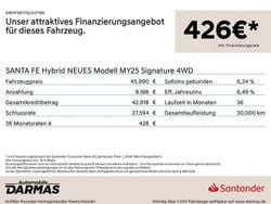 Schwarz Gebraucht 2025 Hyundai Santa Fe Signature SUV | 45.690 € (Superpreis)
