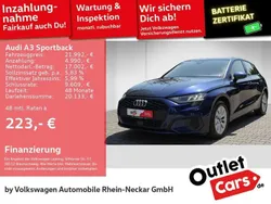 Navarrablau metallic Gebraucht 2022 Audi A3 Sportback e-tron Advanced Limousine | 21.992 € (Fairer Preis)