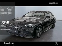 Schwarz Gebraucht 2024 Mercedes C220 AMG Kombi | 42.170 € (Fairer Preis)
