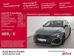 Grau Gebraucht 2022 Audi RS3 Sportback Ambiente Kleinwagen | 60.900 € (Teuer)