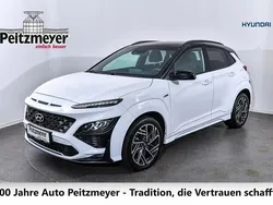 Atlas white / phantom black ro Gebraucht 2022 Hyundai Kona N Line SUV | 24.990 € (Fairer Preis)