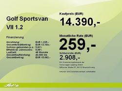 Silber Gebraucht 2014 VW Golf Sportsvan Comfortline Van / Kleinbus | 13.999 € (Etwas zu teuer)