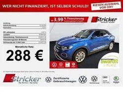 Ravennablau metallic Gebraucht 2024 VW T-Roc Cabriolet Style Cabrio | 25.449 € (Superpreis)