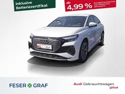 Gletscherweiß metallic Gebraucht 2022 Audi Q4 Sportback e-tron Advanced SUV | 26.480 € (Fairer Preis)