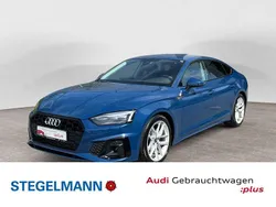 Ascariblau metallic Gebraucht 2024 Audi A5 Sportback S-Line Limousine | 42.810 € (Etwas zu teuer)
