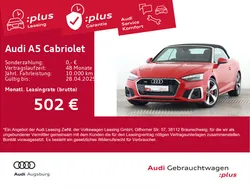 Progressivrot metallic/verdeck Gebraucht 2024 Audi A5 Cabriolet S-Line Cabrio | 59.970 € (Fairer Preis)