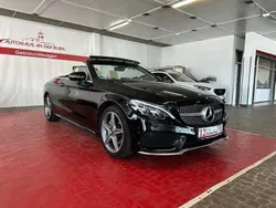 Schwarz Gebraucht 2018 Mercedes C180 AMG line Cabrio | 23.999 € (Fairer Preis)